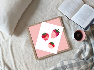 Chocolate-Dipped Strawberries Archival Fine Art Print